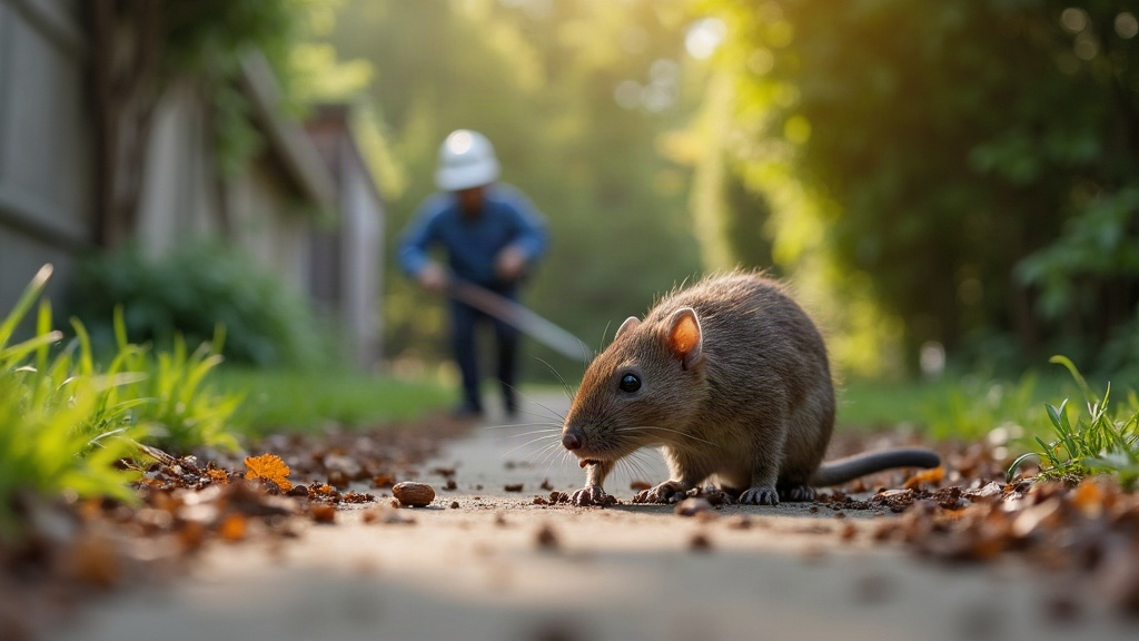 Sealed rodent entry point and exclusion work on a residential structure